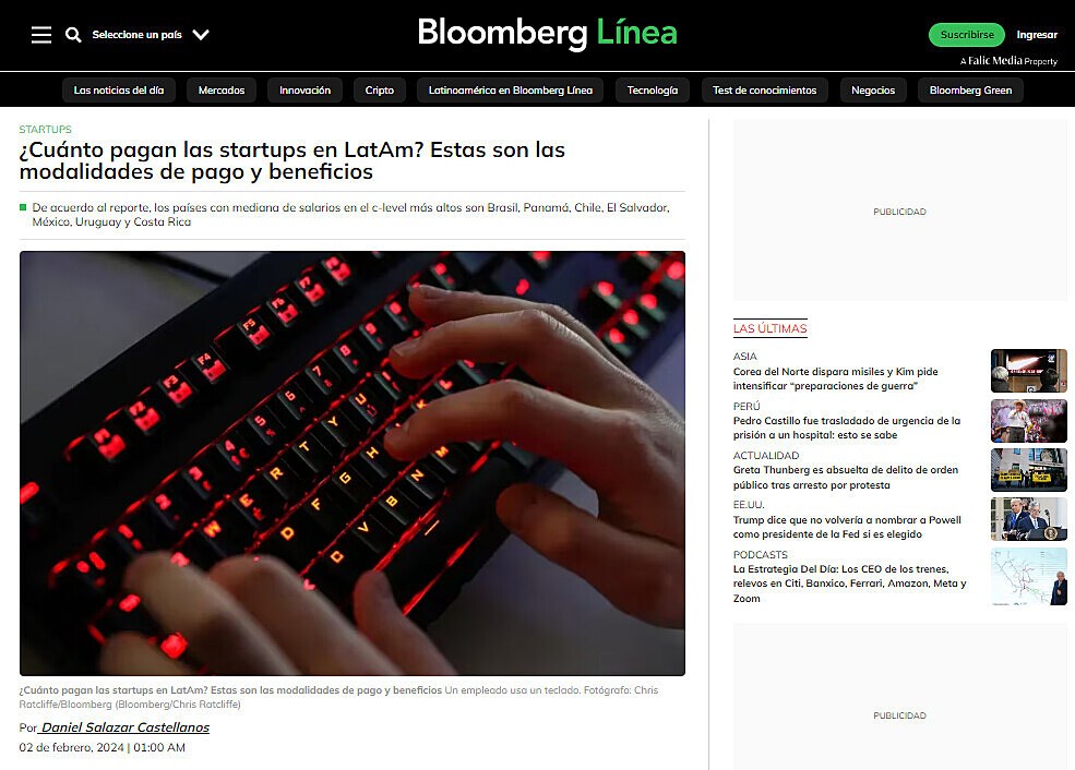 Cunto pagan las startups en LatAm? Estas son las modalidades de pago y beneficios